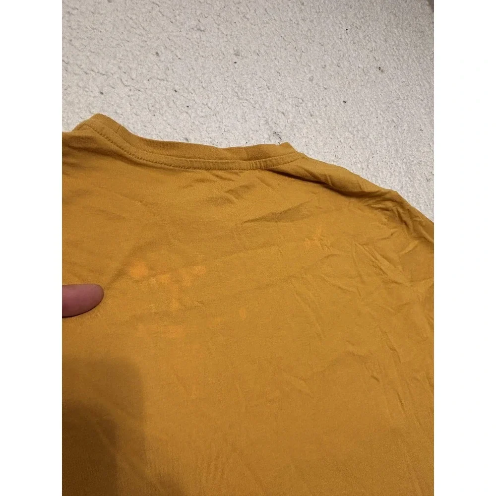 Levi's Mens Graphic Tee T-shirt S Yellow Altered State Of Mind Cotton 22491-1230